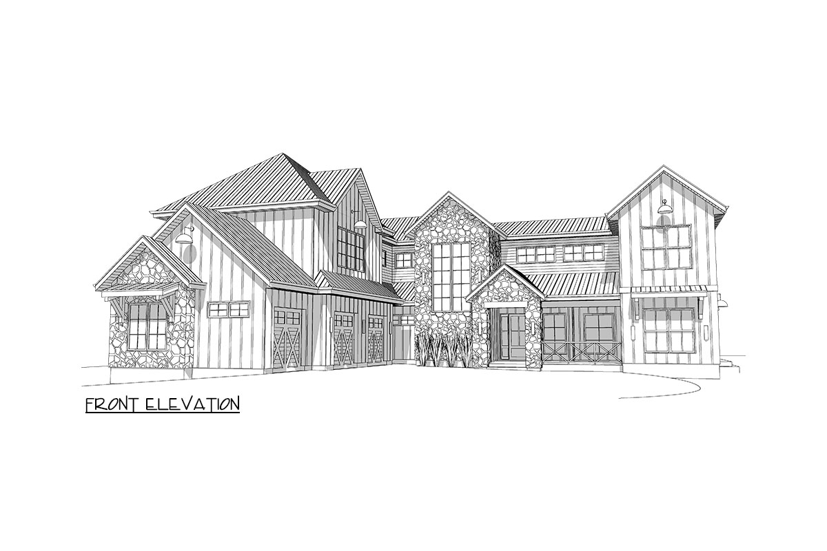 The "Zelie" elevation drawing 1