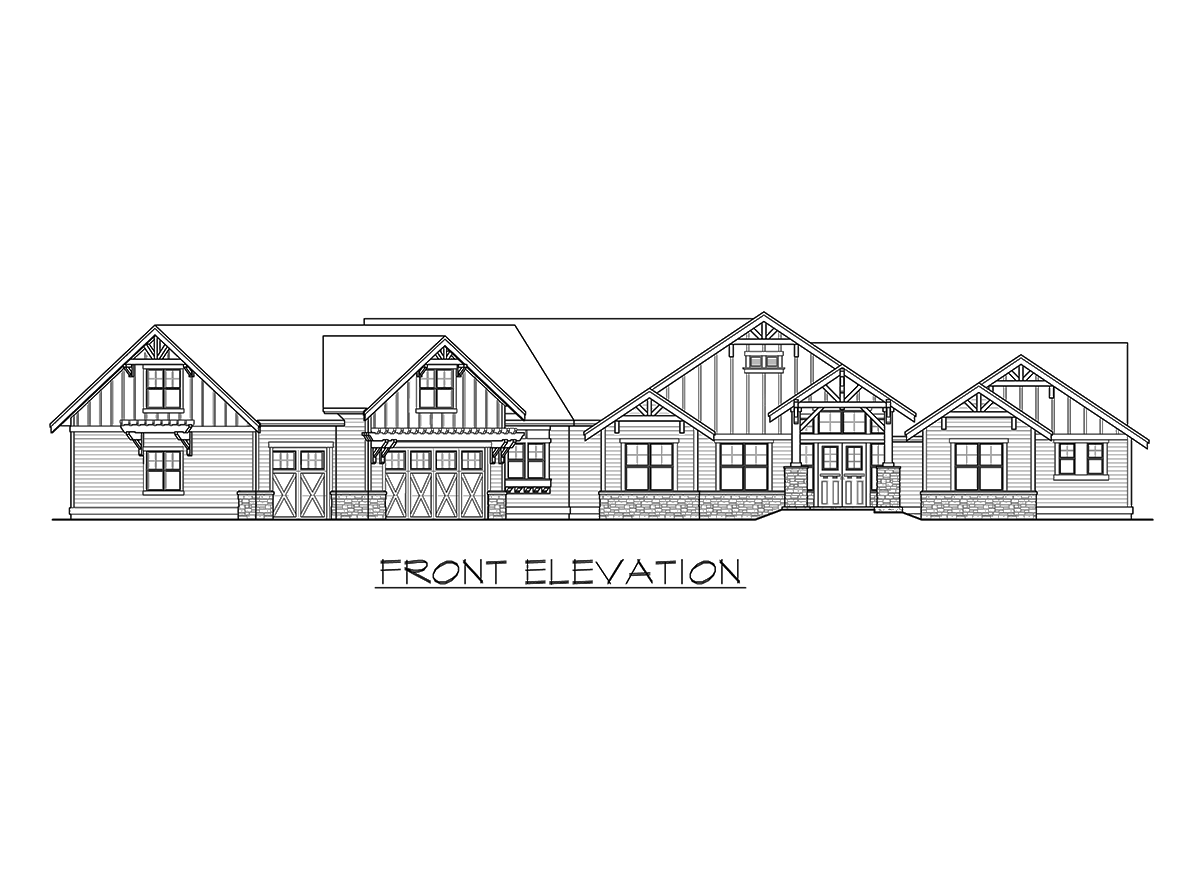 The "Forge" elevation drawing 3