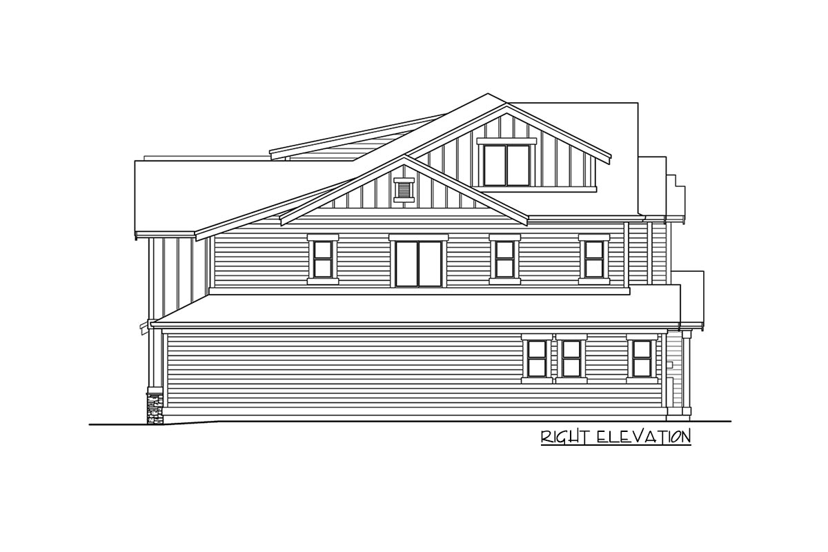 The "Hickory" elevation drawing 4