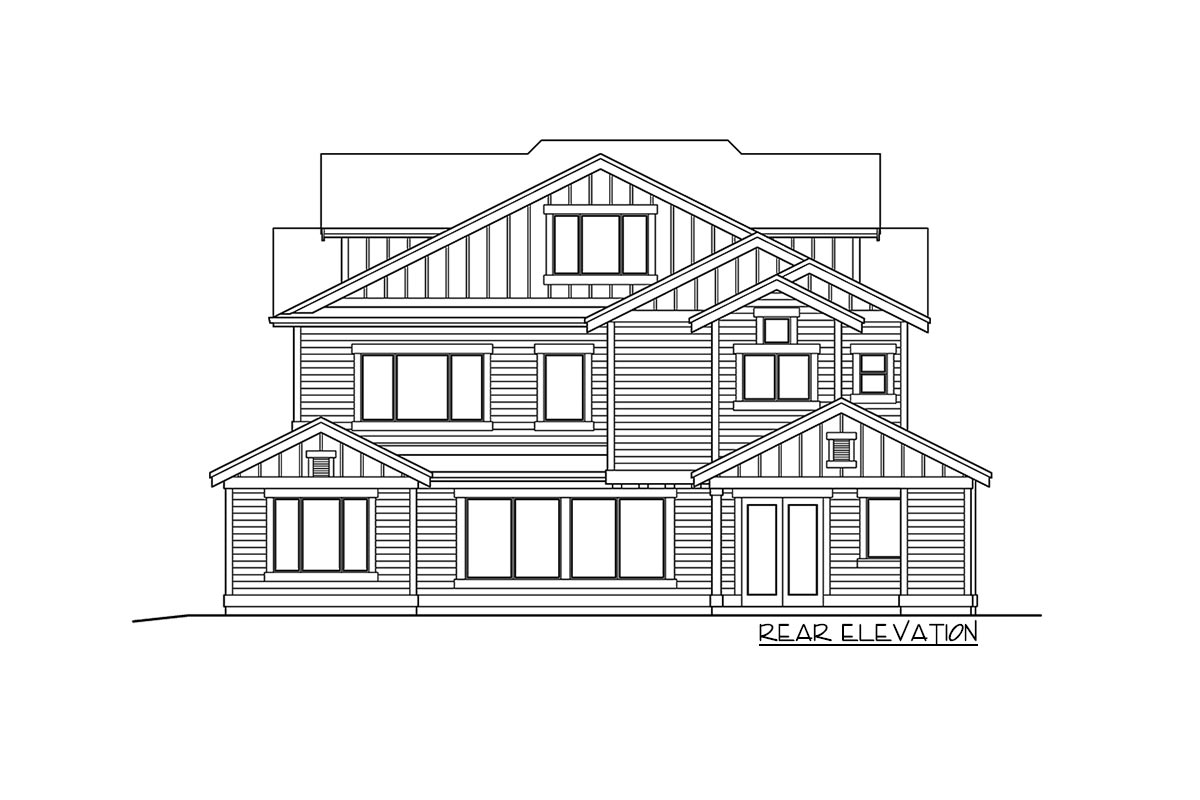 The "Hickory" elevation drawing 3