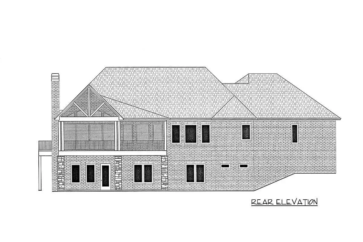 The "Sunset" elevation drawing 1