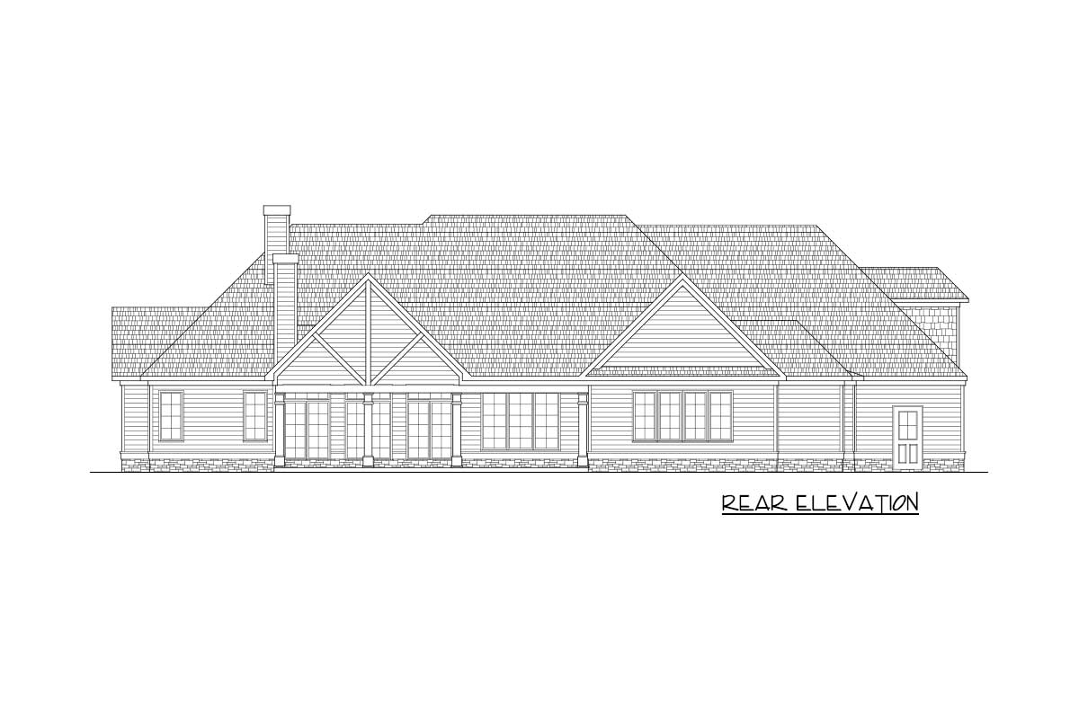 The "Woodmere" elevation drawing 1