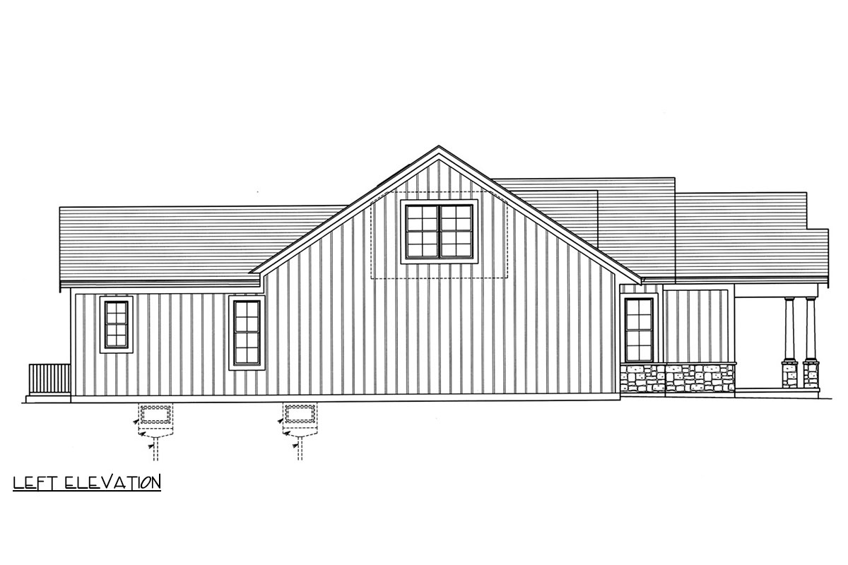 The "Hickorywood" elevation drawing 1