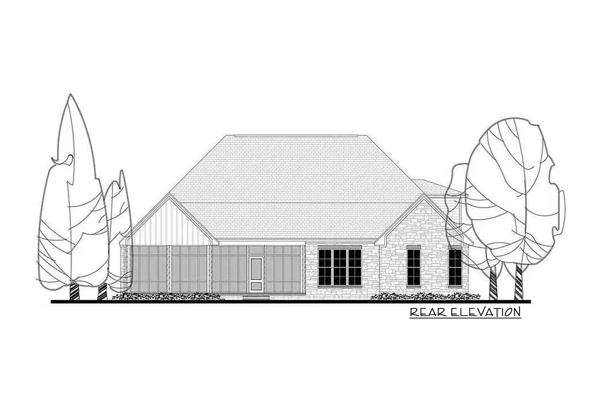The "Cedarlog" elevation drawing 1
