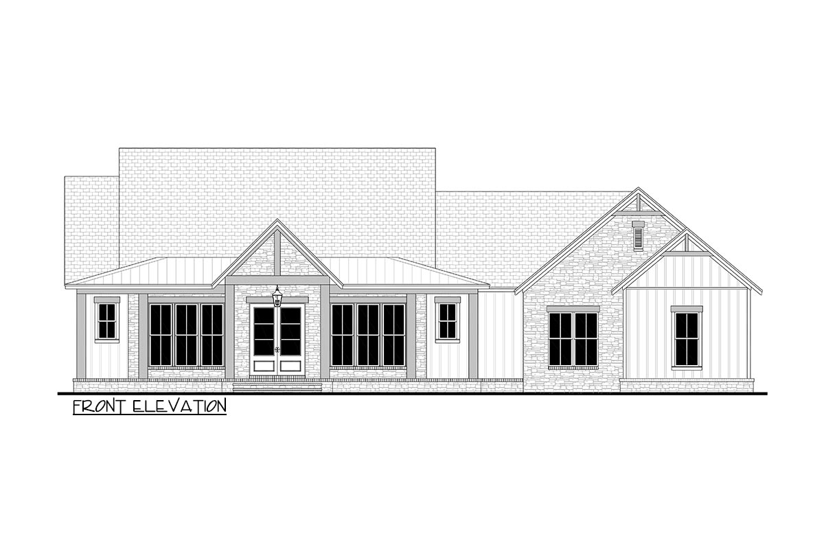 The "Alderwood" elevation drawing 1