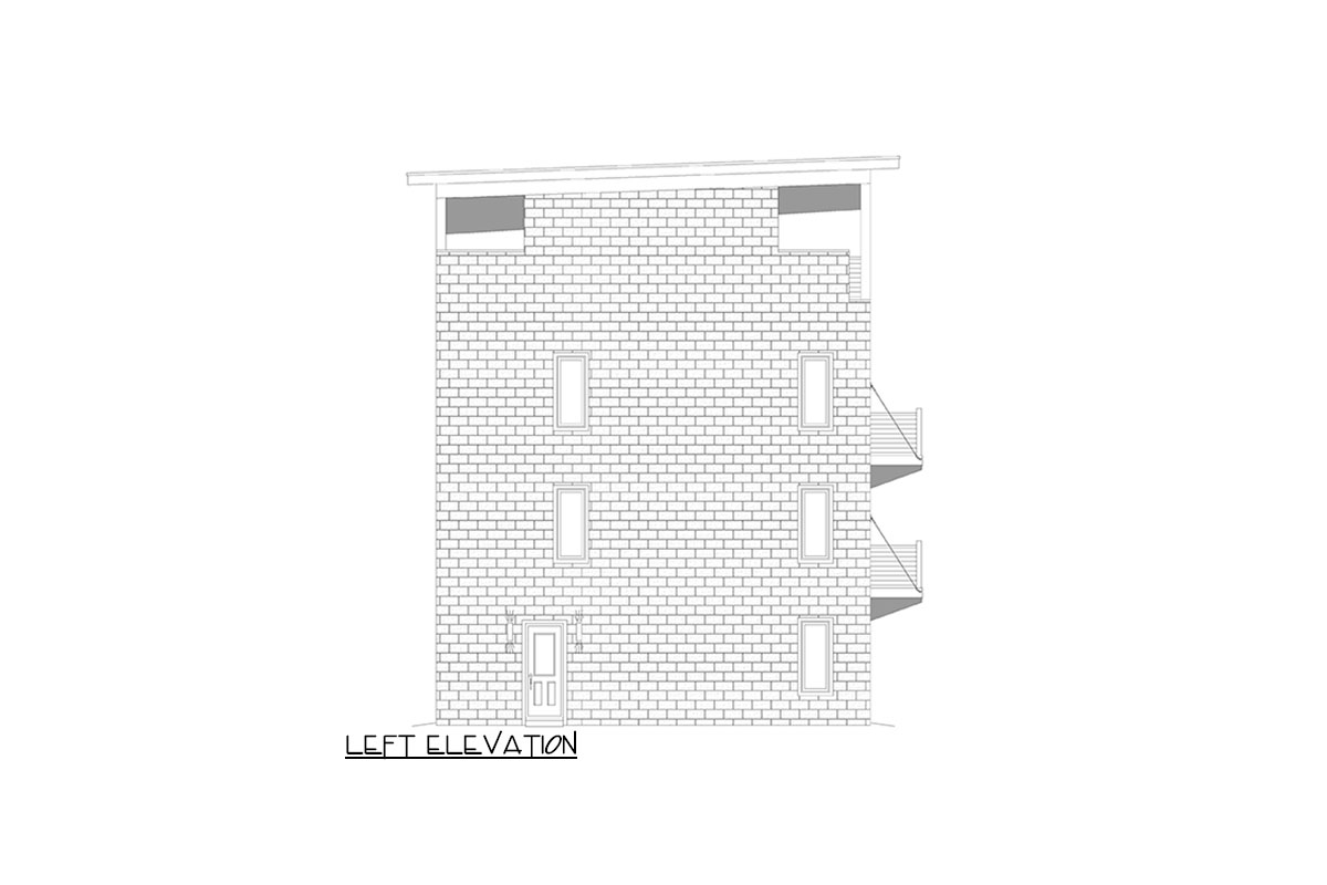 The "Langley" elevation drawing 2