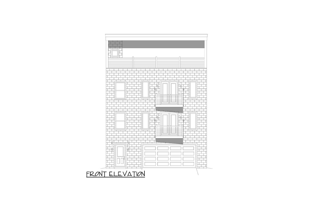 The "Langley" elevation drawing 1
