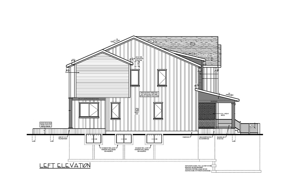 The "Ellery" elevation drawing 2