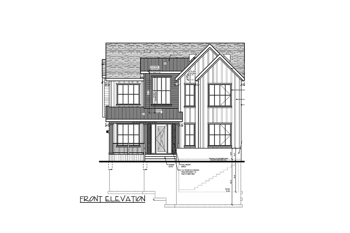 The "Ellery" elevation drawing 1