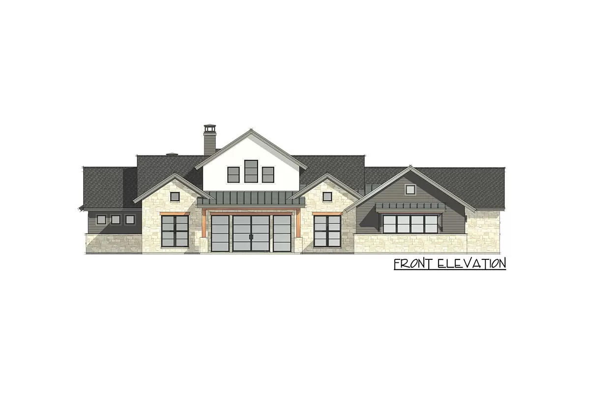 The "Savannah" elevation drawing 4