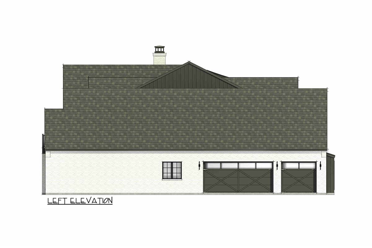 The "Manor" elevation drawing 1