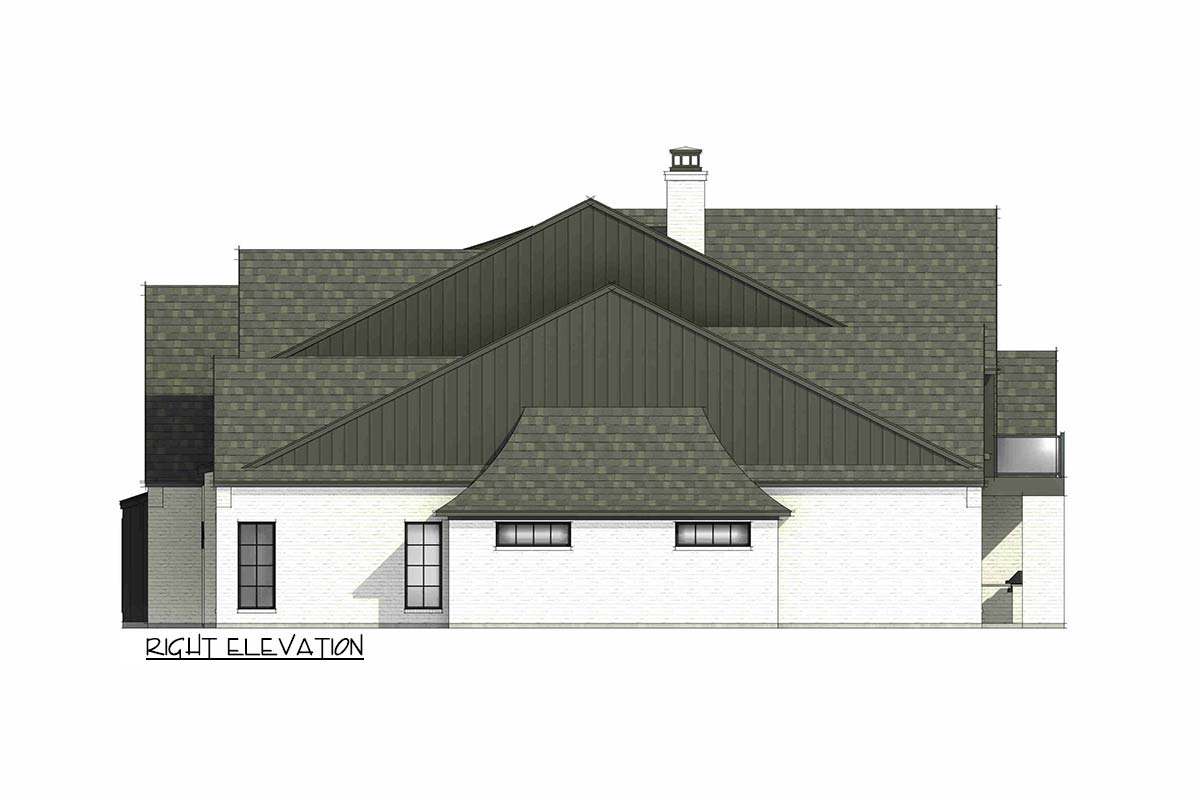 The "Manor" elevation drawing 2
