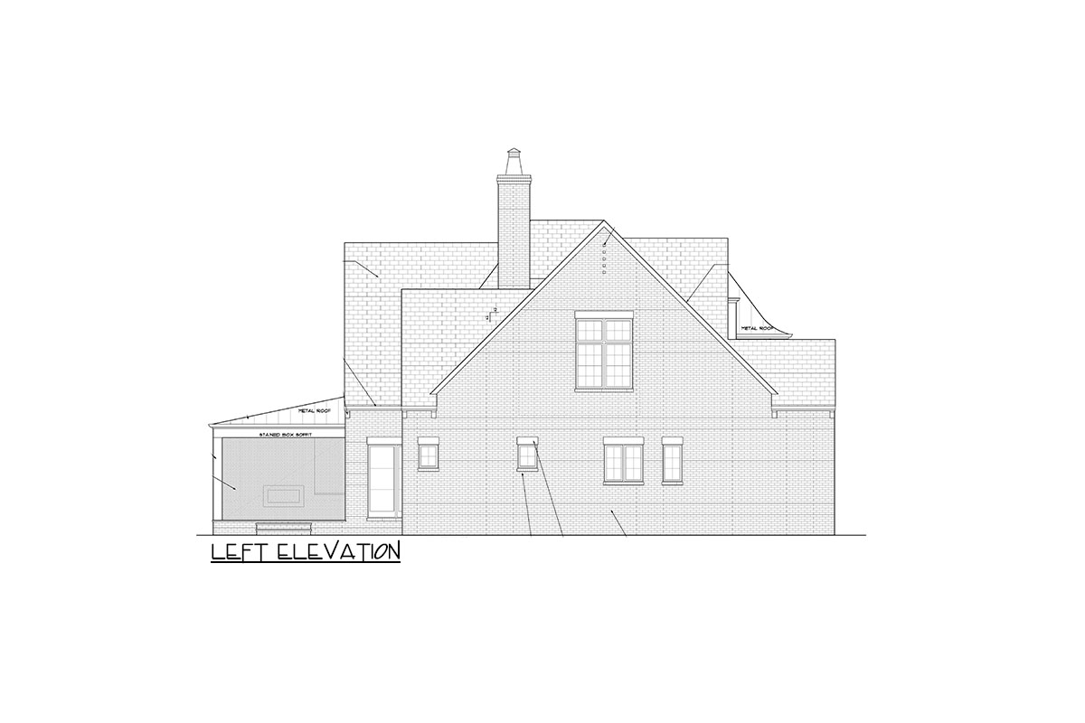 The "Wolcott" elevation drawing 2