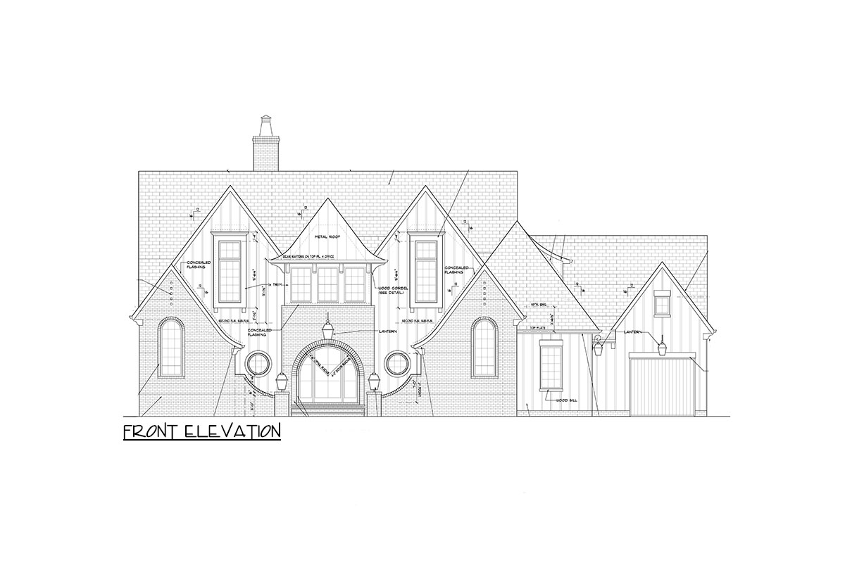 The "Wolcott" elevation drawing 1