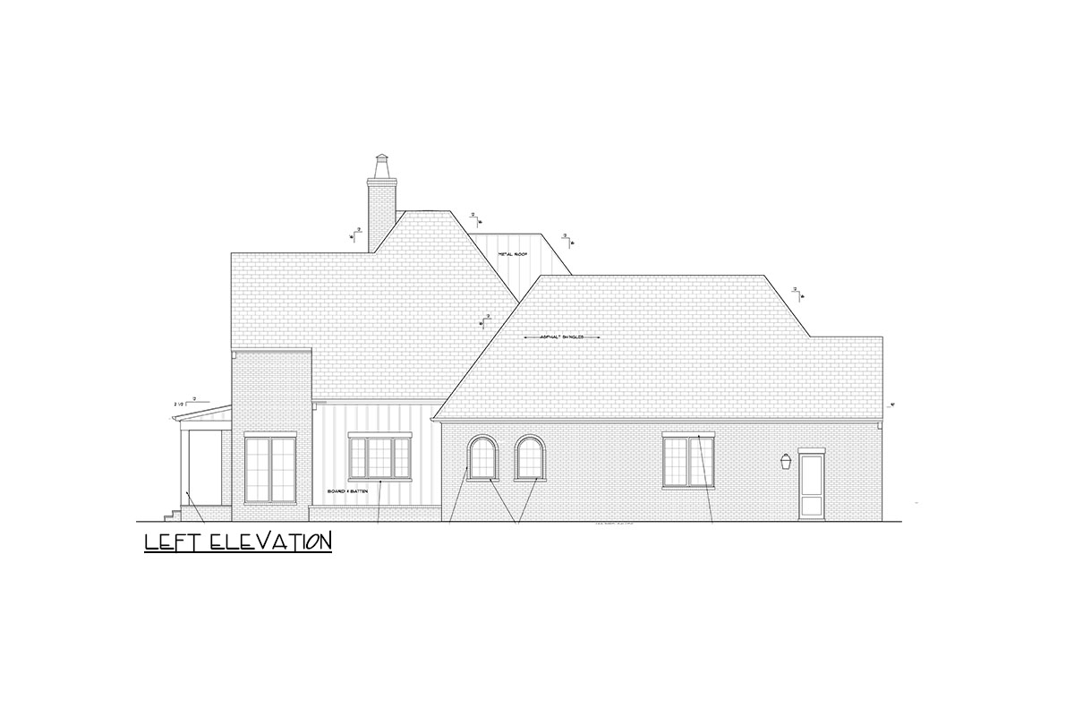 The "Kingsley" elevation drawing 3
