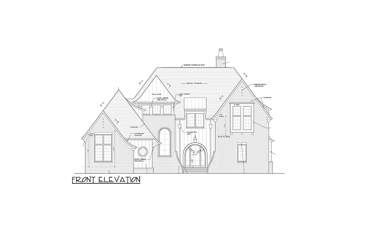 The "Kingsley" elevation drawing 1
