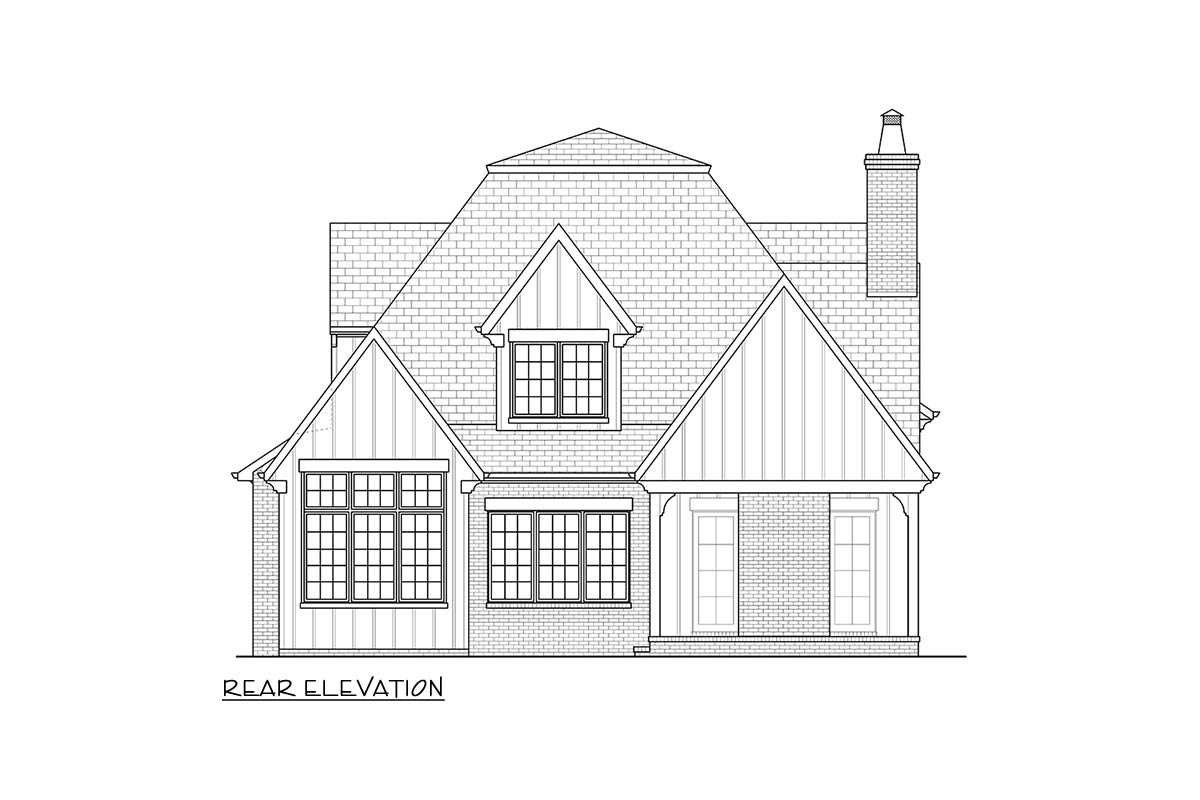 The "Larkspur" elevation drawing 1