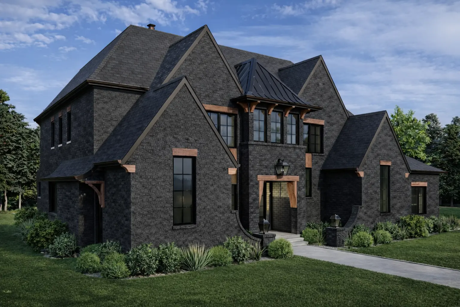 Deep Charcoal Brick