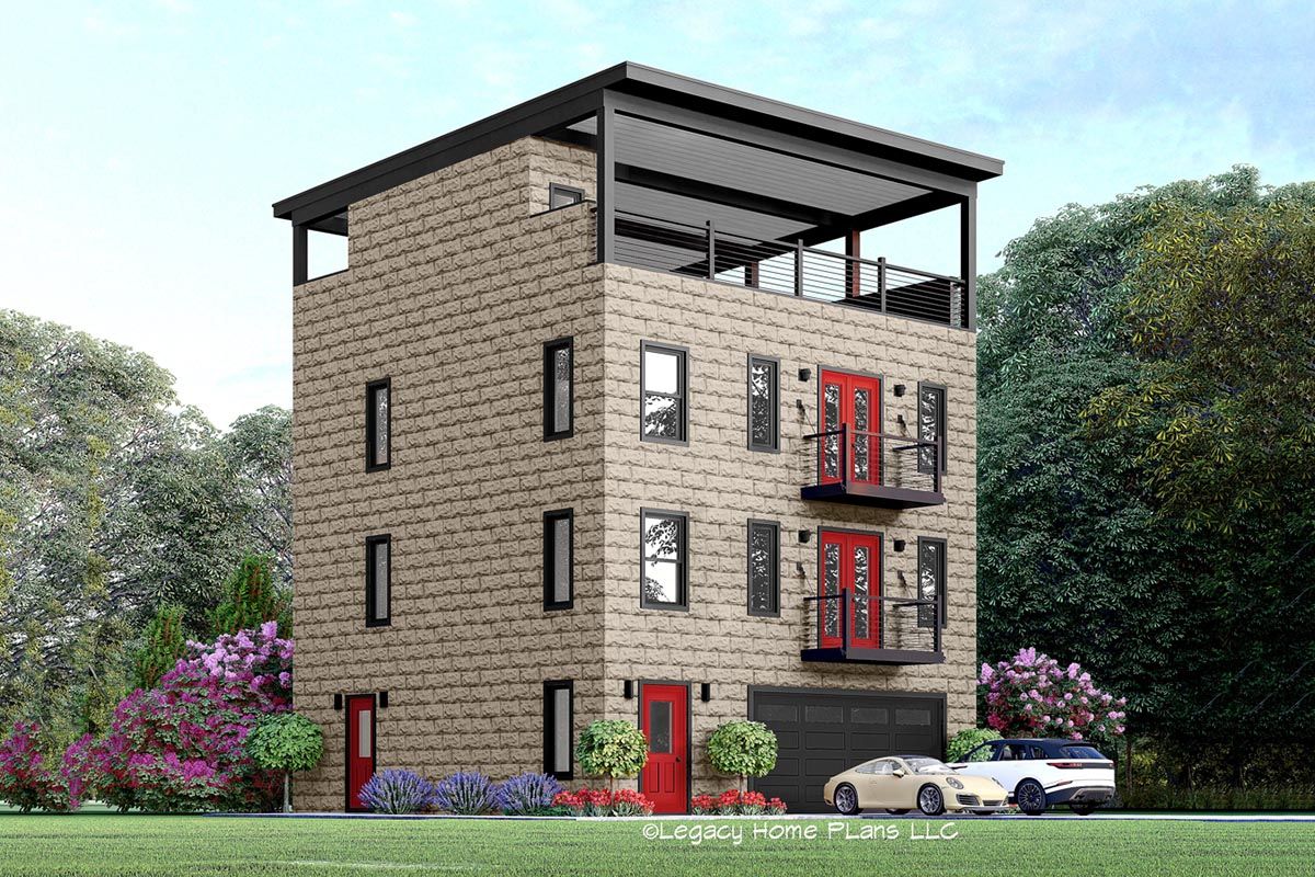 The Langley exterior rendering
