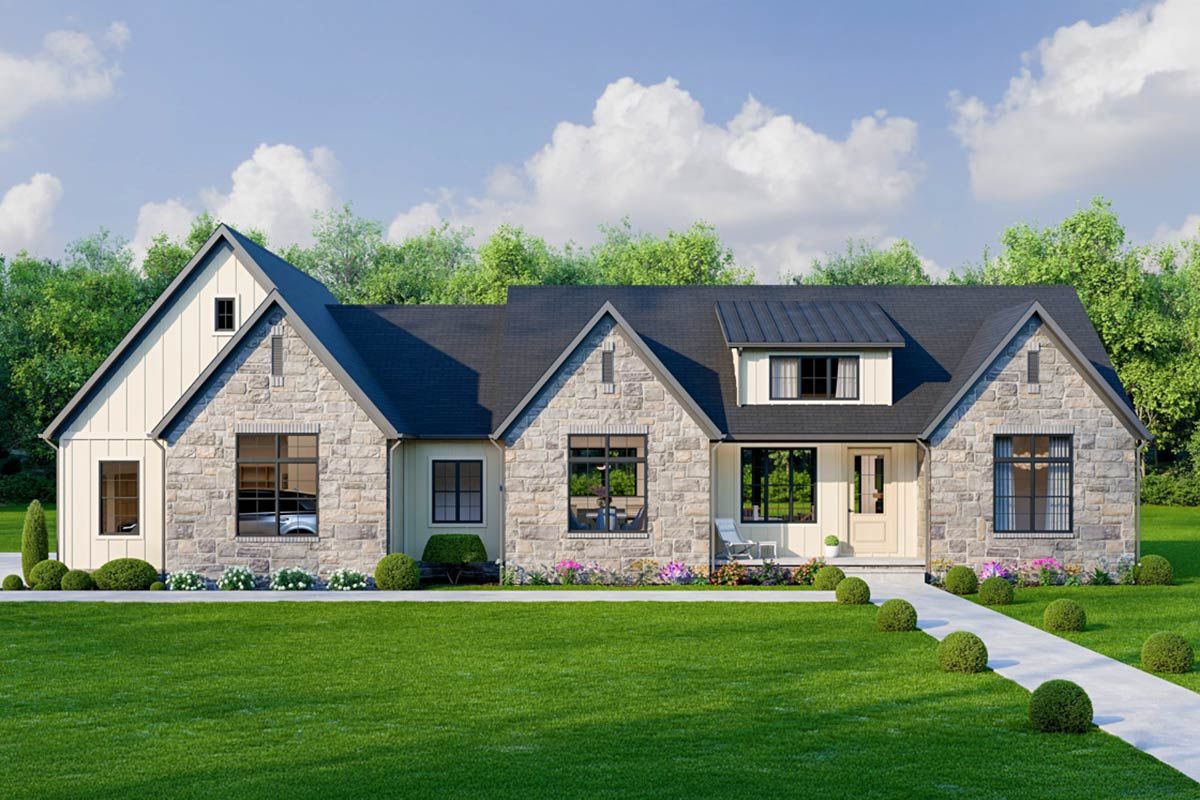 The Fieldstone exterior rendering